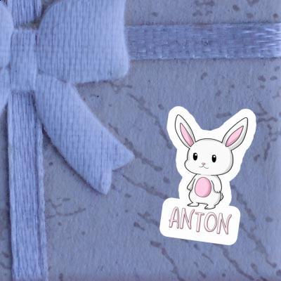 Aufkleber Kaninchen Anton Notebook Image