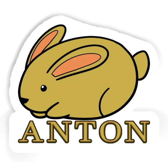 Hase Aufkleber Anton Image