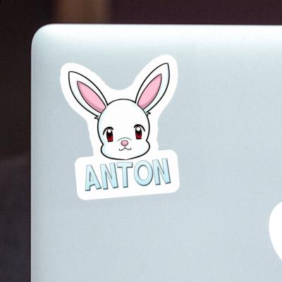 Anton Autocollant Lapin Laptop Image