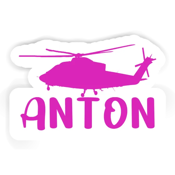 Sticker Helikopter Anton Notebook Image