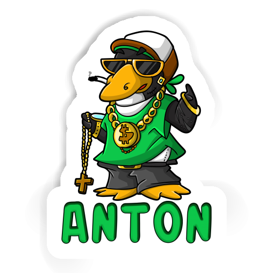 Anton Sticker Hip-Hop Penguin Image