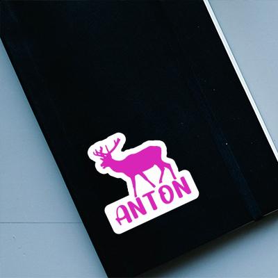 Sticker Hirsch Anton Notebook Image