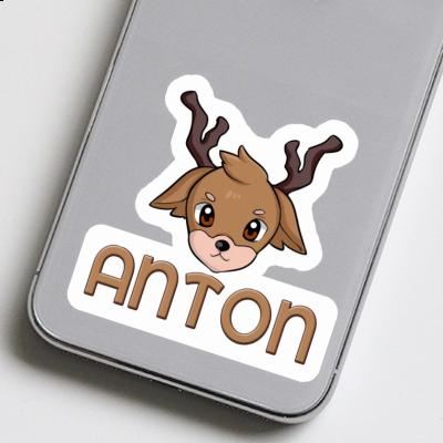 Anton Sticker Deerhead Image