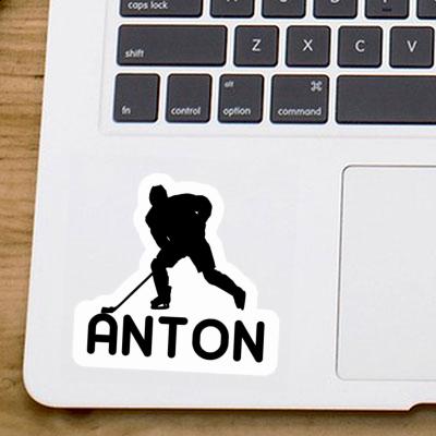 Sticker Anton Eishockeyspieler Notebook Image