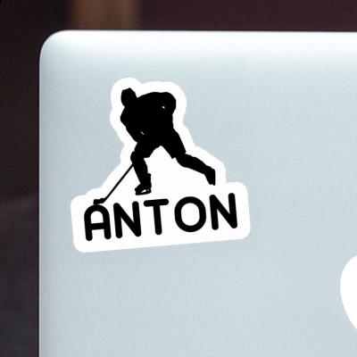 Sticker Anton Eishockeyspieler Notebook Image