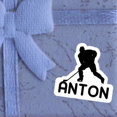 Sticker Anton Eishockeyspieler Laptop Image