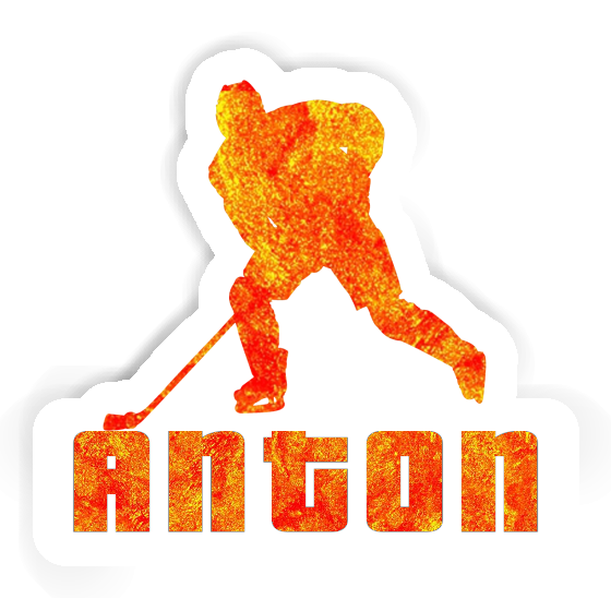 Sticker Anton Eishockeyspieler Notebook Image