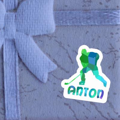 Sticker Anton Eishockeyspieler Laptop Image