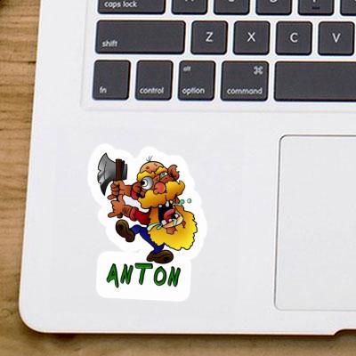 Lumberjack Sticker Anton Notebook Image