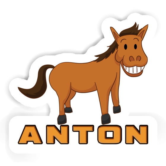 Pferd Sticker Anton Notebook Image