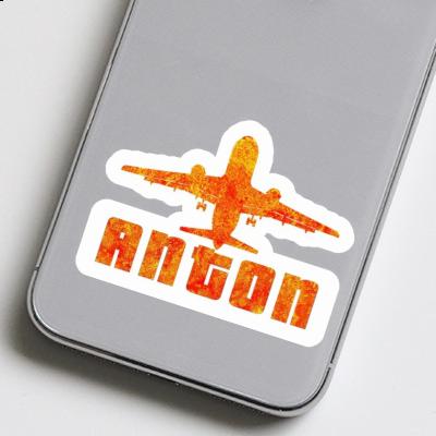 Sticker Jumbo-Jet Anton Notebook Image