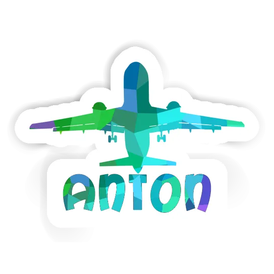 Aufkleber Jumbo-Jet Anton Laptop Image