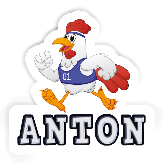 Anton Autocollant Poulet Image