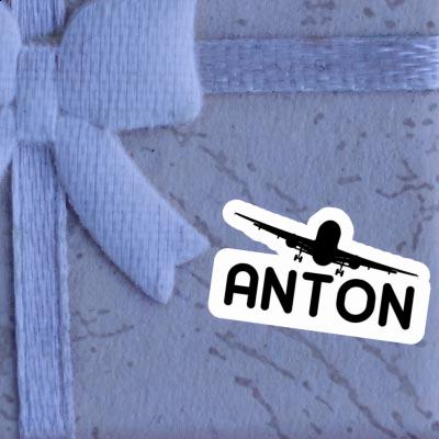 Sticker Airplane Anton Gift package Image