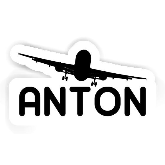 Sticker Airplane Anton Gift package Image