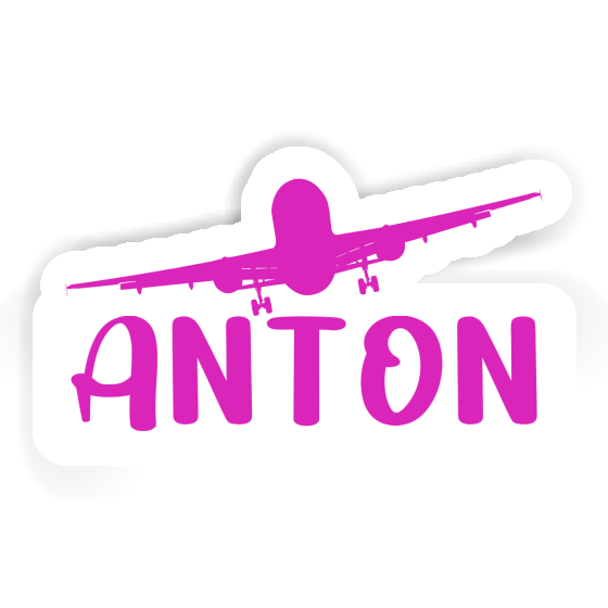 Airplane Sticker Anton Laptop Image