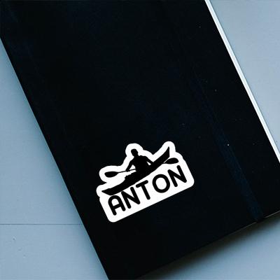 Sticker Kajakfahrer Anton Notebook Image