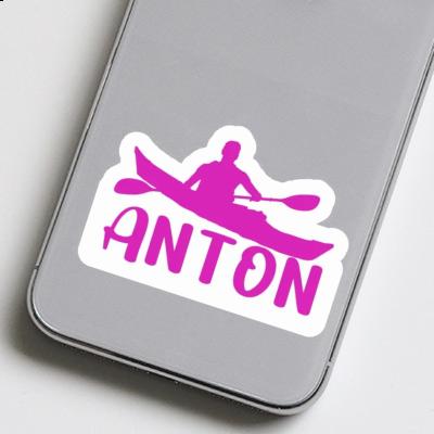 Aufkleber Kajakfahrer Anton Notebook Image