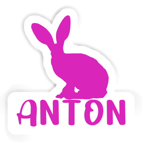 Aufkleber Hase Anton Notebook Image