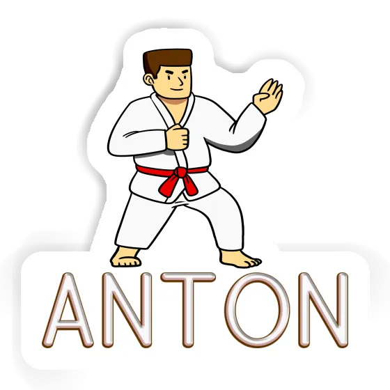 Karateka Aufkleber Anton Laptop Image