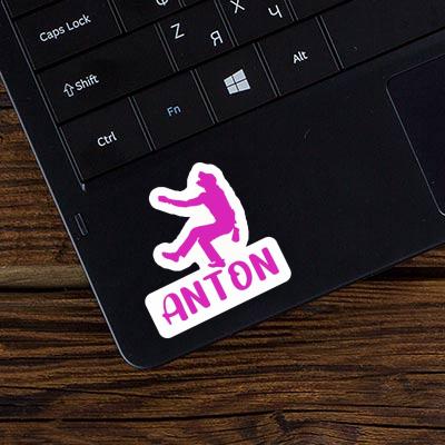 Sticker Kletterer Anton Laptop Image