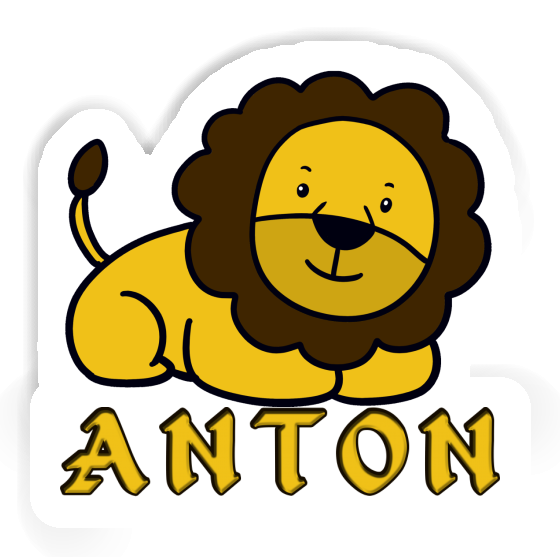 Lion Sticker Anton Notebook Image