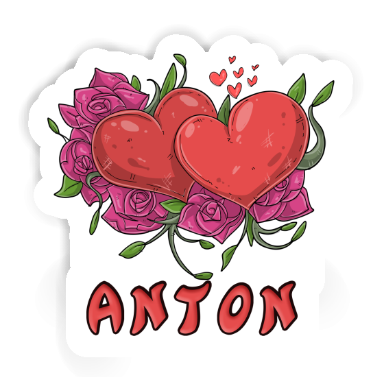 Sticker Anton Heart Notebook Image