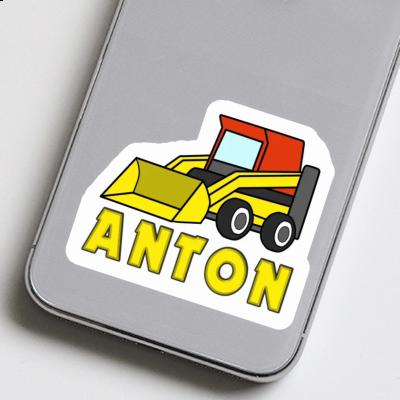 Tieflader Aufkleber Anton Image