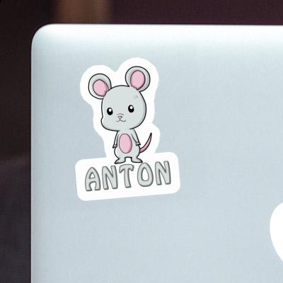 Anton Aufkleber Maus Laptop Image