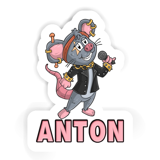 Sticker Sängerin Anton Notebook Image