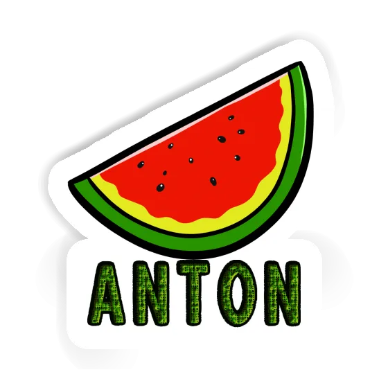 Anton Aufkleber Wassermelone Image