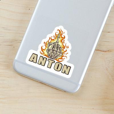 Sticker Mittelfinger Anton Image