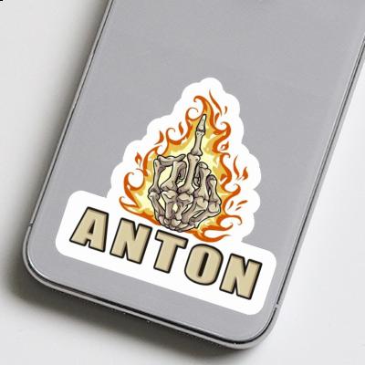 Sticker Mittelfinger Anton Image