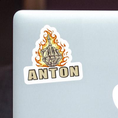 Sticker Mittelfinger Anton Gift package Image