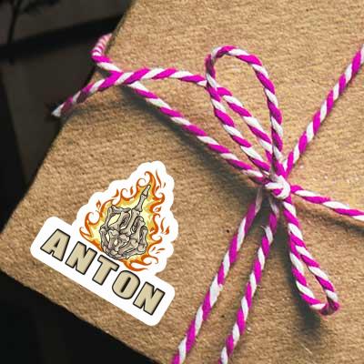 Sticker Mittelfinger Anton Gift package Image