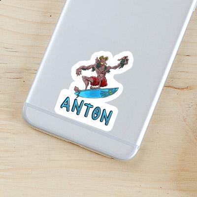 Sticker Wellenreiter Anton Laptop Image