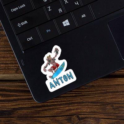 Sticker Surfer Anton Laptop Image