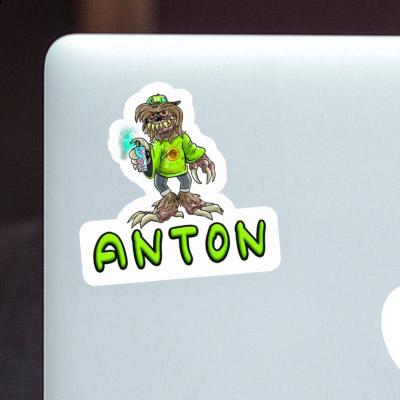 Sticker Monster Anton Laptop Image