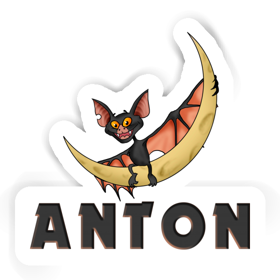 Anton Sticker Fledermaus Notebook Image