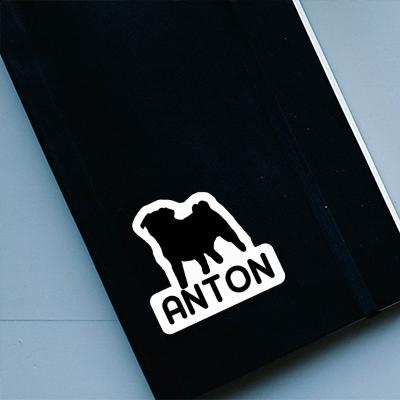 Sticker Pug Anton Notebook Sticker Pug Anton Notebook Image