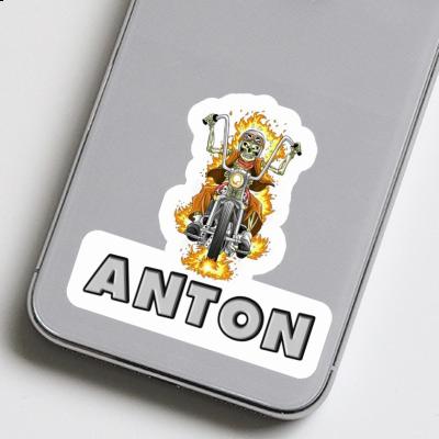 Sticker Anton Motorcycle Rider Image