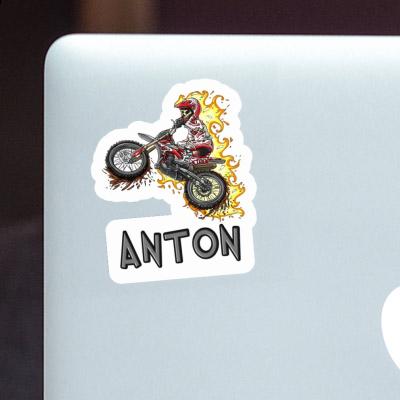 Autocollant Anton Motocrossiste Notebook Image