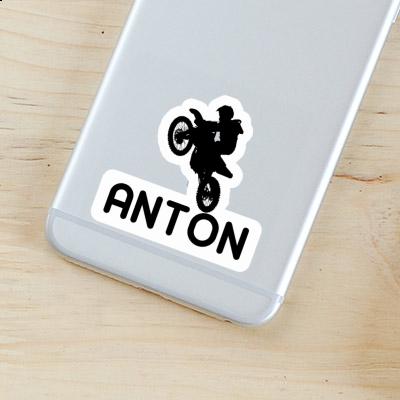 Motocross-Fahrer Sticker Anton Notebook Image