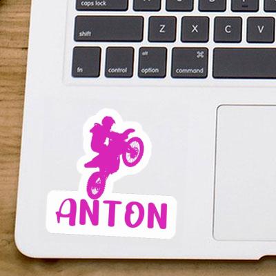 Autocollant Anton Motocrossiste Laptop Image