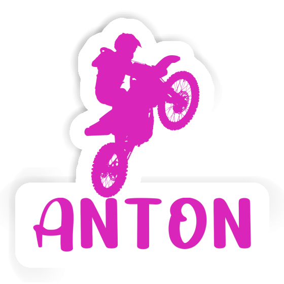 Autocollant Anton Motocrossiste Notebook Image