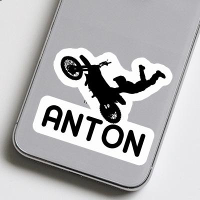 Anton Aufkleber Motocross-Fahrer Laptop Image