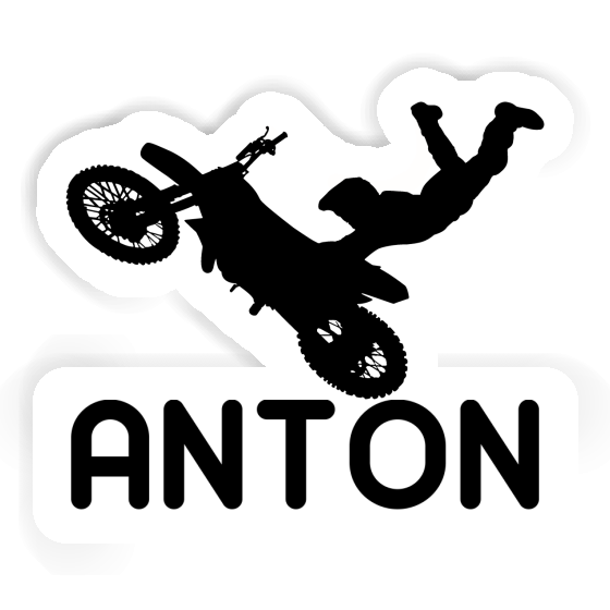 Anton Aufkleber Motocross-Fahrer Notebook Image