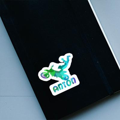 Motocross-Fahrer Sticker Anton Notebook Image