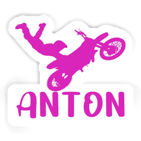 Motocrossiste Autocollant Anton Image