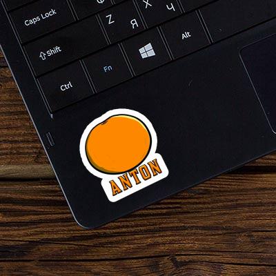 Anton Sticker Orange Gift package Image